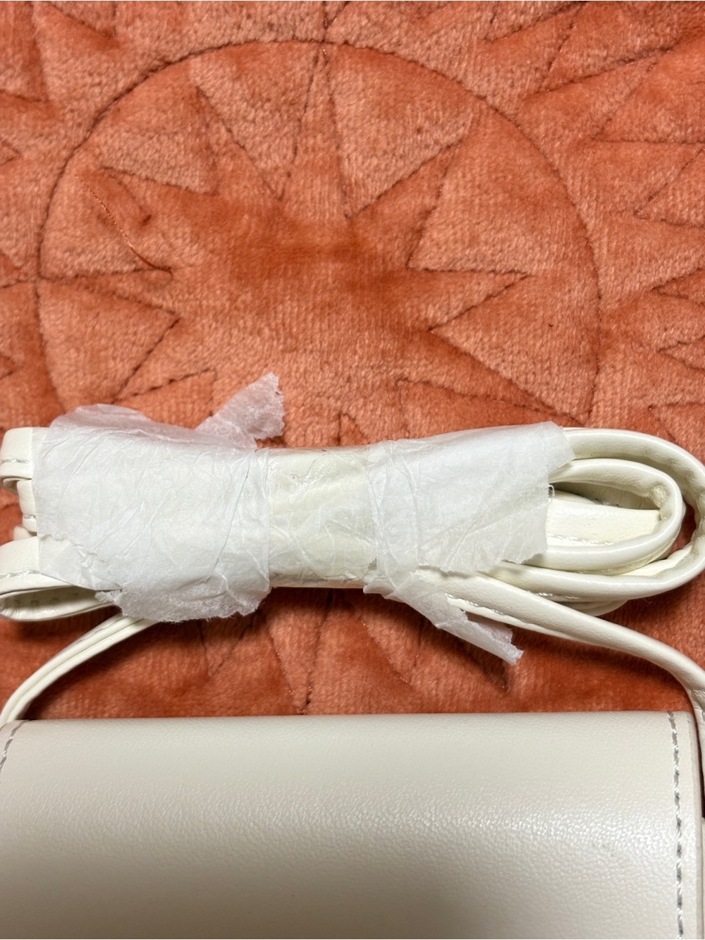 Celine Phone Pouch Crossbody Off White Leather Mini Bag Case New - Picture 5 of 12